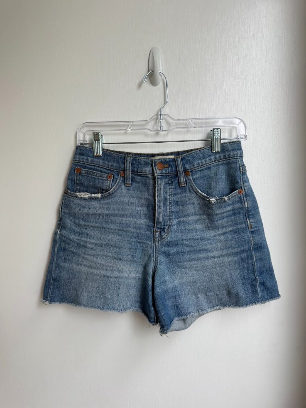 Madewell high-rise denim cutoff short